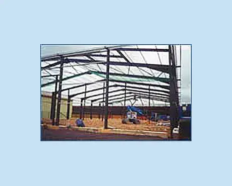 Steelwork being erected