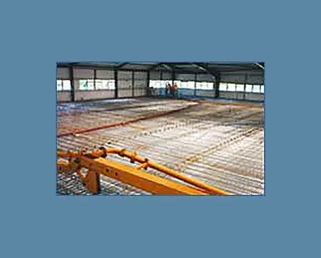 High-loading mezzanine floor being fitted.