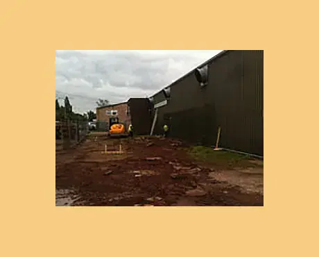 Before work began on the extension